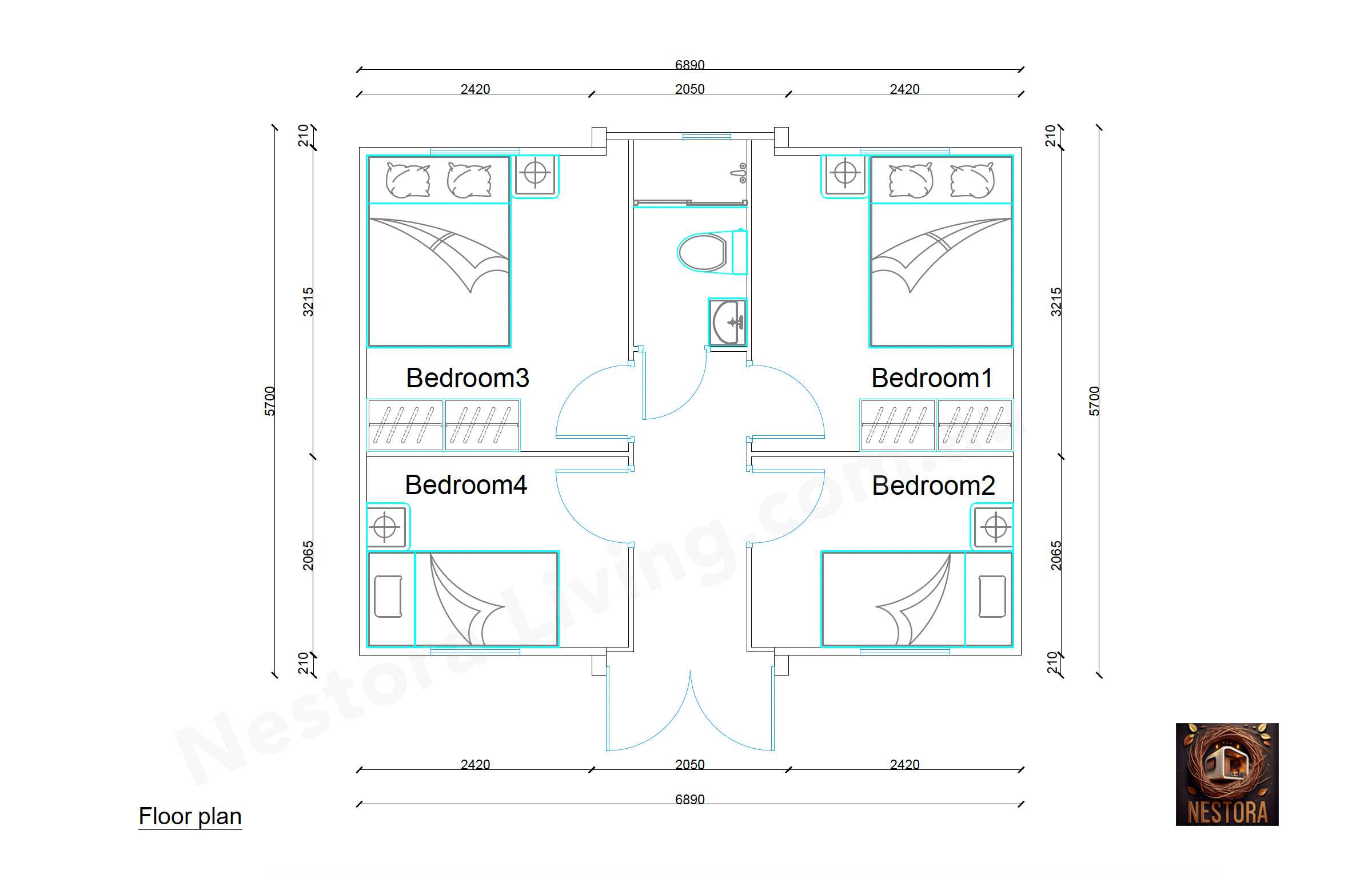 Nestora Living floor plans hero image